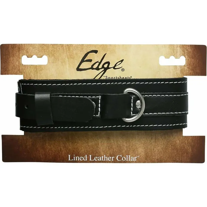 Sportsheets Edge Lined Leather Collar Sportsheets Restraints