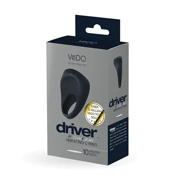 VeDO Driver Rechargeable Vibrating CRing Black VDO Anal VeDO Driver Rechargeable Vibrating CRing Black VDO Anal
