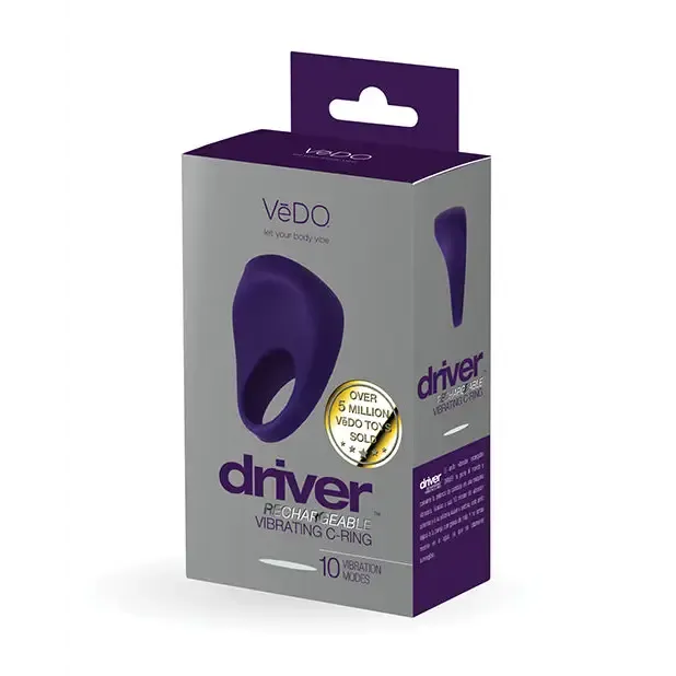 VeDO Driver Rechargeable Vibrating CRing Black VDO Anal VeDO Driver Rechargeable Vibrating CRing Black VDO Anal