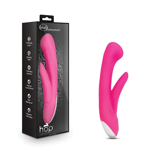 Vibrators Blush Blush Hop Cottontail Plus Hot Pink