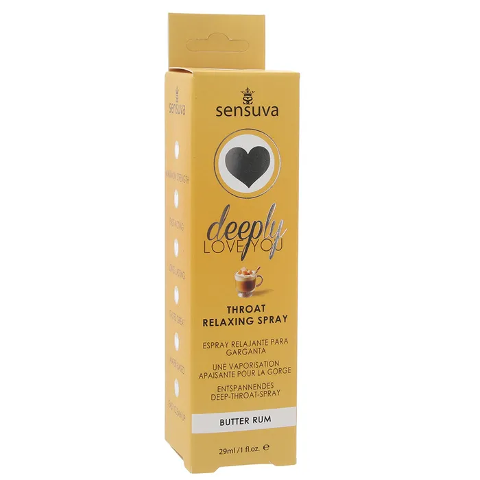 Vibrators Deeply Love You Throat Relaxer 1oz29ml in Butter Rum Sensuva