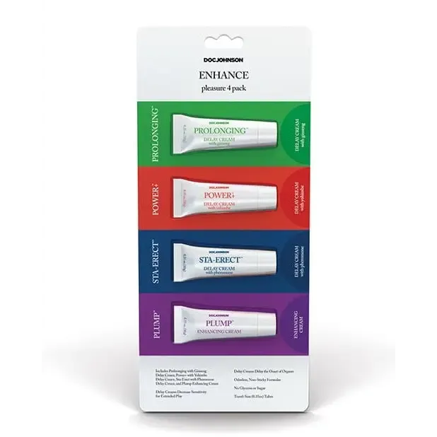 Vibrators Doc Johnson Enhance Pleasure Asst Pack Of 4