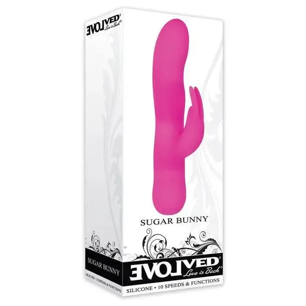 Vibrators Evolved Evolved Sugar Bunny Girthy Rabbit Vibrator