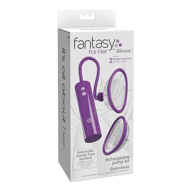 Vibrators Fantasy for Her Fantasy For Her Rechargeable Pleasure Pump Kit Purple Vibrators Fantasy for Her Fantasy For Her Rechargeable Pleasure Pump Kit Purple