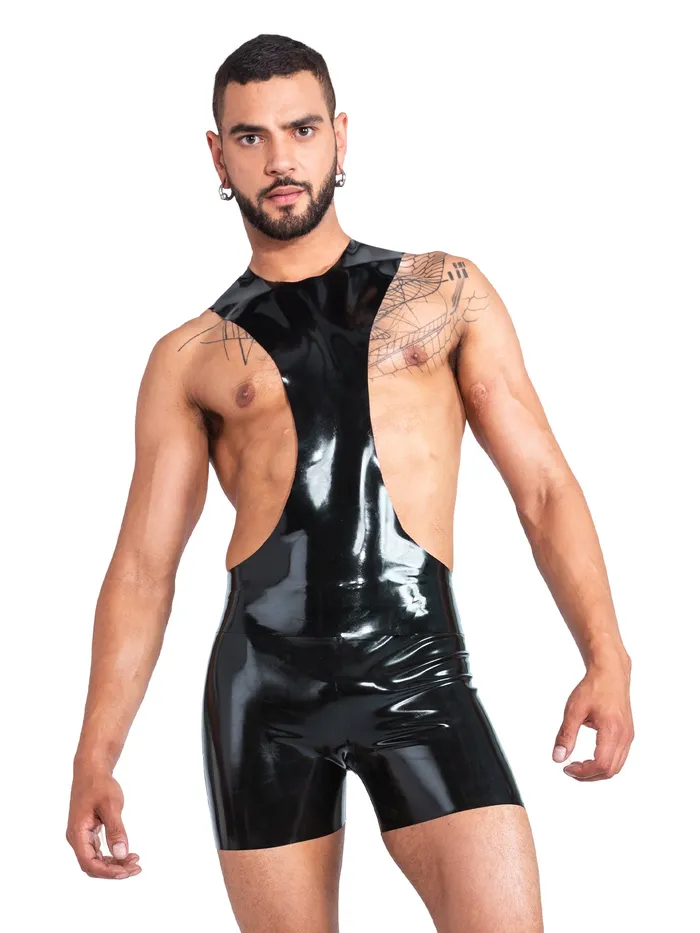 Vibrators Latex Singlet Top HonourSkintwocom