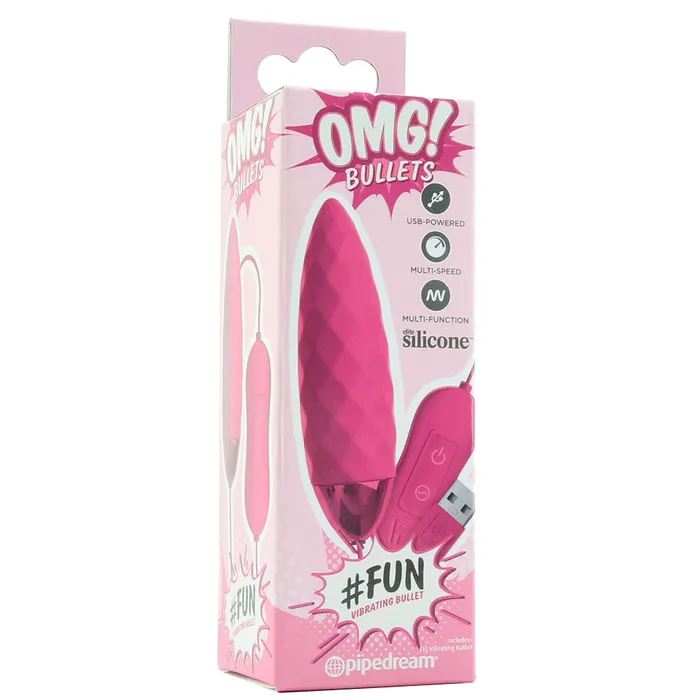 Vibrators OMG FUN Vibrating Bullet Vibe in Fuchsia Pipedream Vibrators OMG FUN Vibrating Bullet Vibe in Fuchsia Pipedream