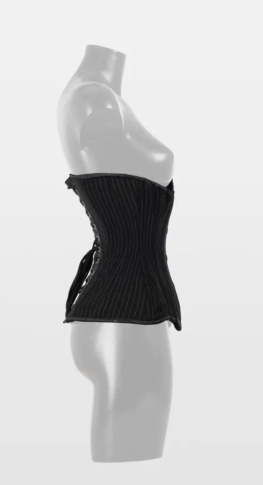Vibrators Pinstripe Underbust Corset HonourSkintwocom Vibrators Pinstripe Underbust Corset HonourSkintwocom