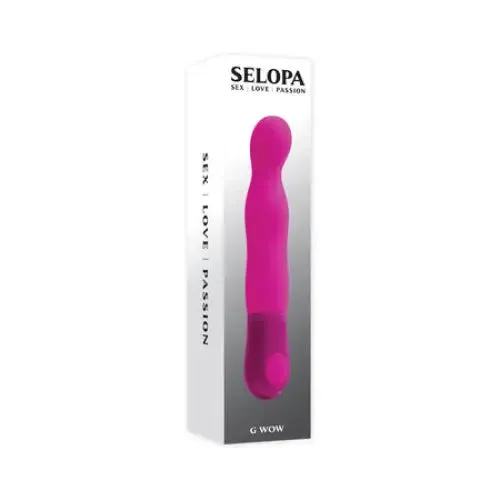 Vibrators Selopa G Wow Silicone GSpot Vibrator Pink evolv