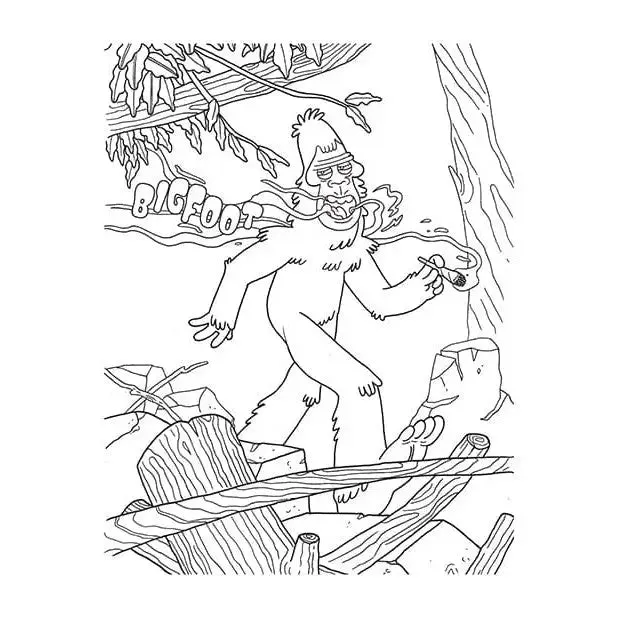 Vibrators WoodRocket Wood Rocket Who Smokes Herb Coloring Book