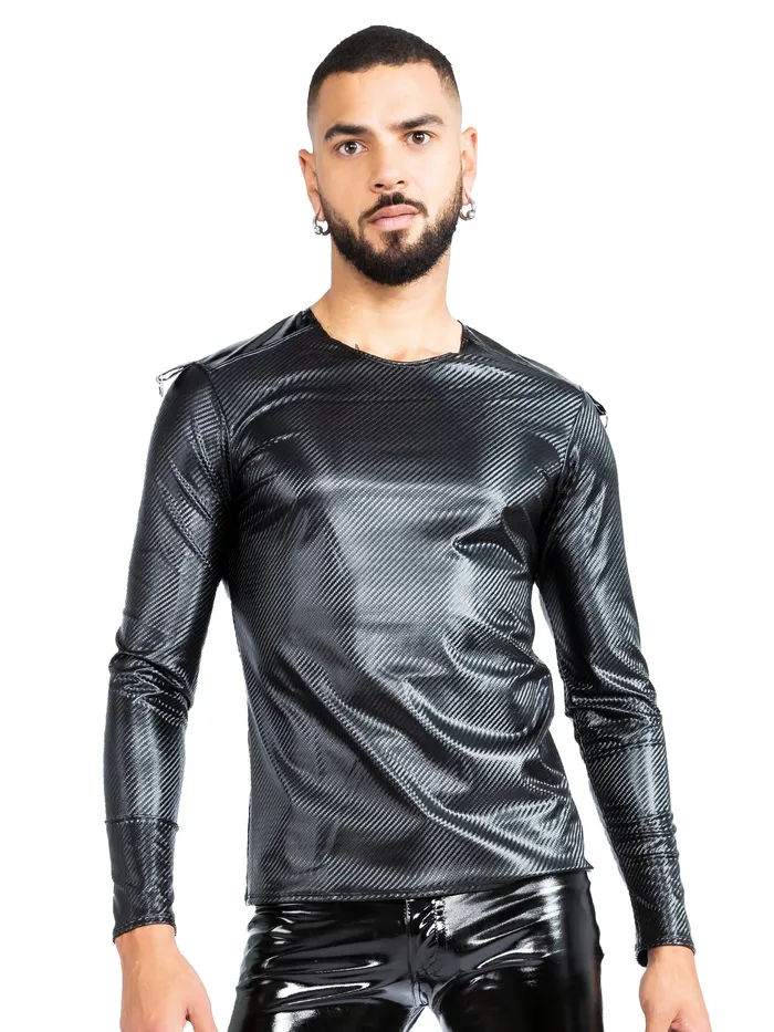VynX Woven Print Longsleeve Tshirt HonourSkintwocom Vibrators