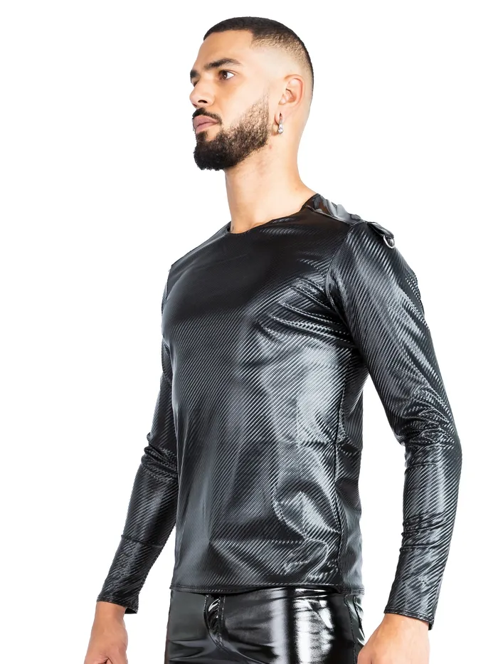 VynX Woven Print Longsleeve Tshirt HonourSkintwocom Vibrators