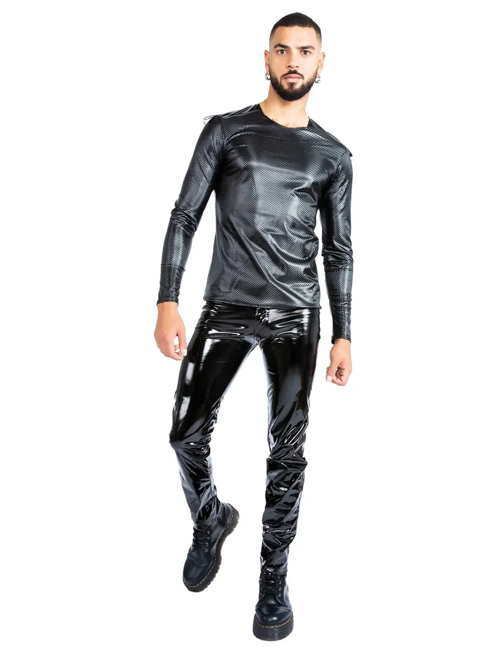 VynX Woven Print Longsleeve Tshirt HonourSkintwocom Vibrators