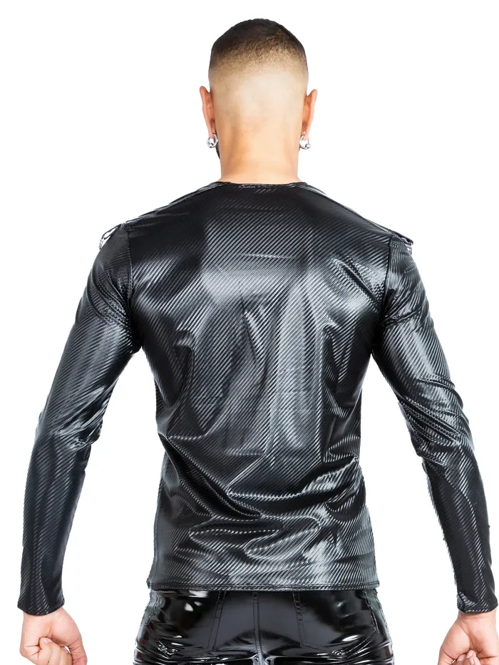 VynX Woven Print Longsleeve Tshirt HonourSkintwocom Vibrators