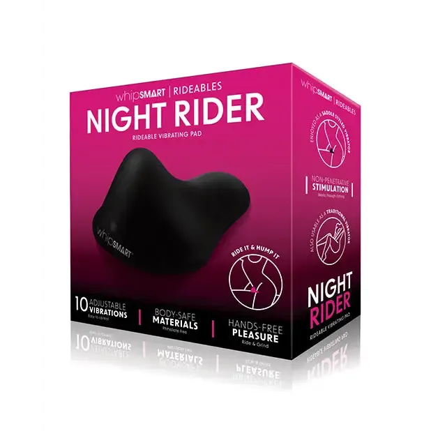 XGEN Products Anal Whipsmart Rideables Night Rider Vibrating Pad Black