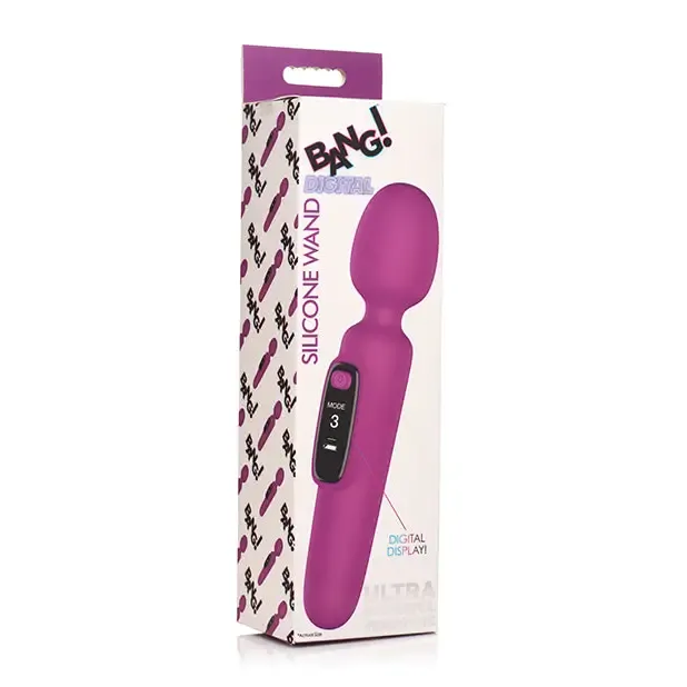 Xr LLC Vibrators Bang 10X Digital Vibrating Wand Purple